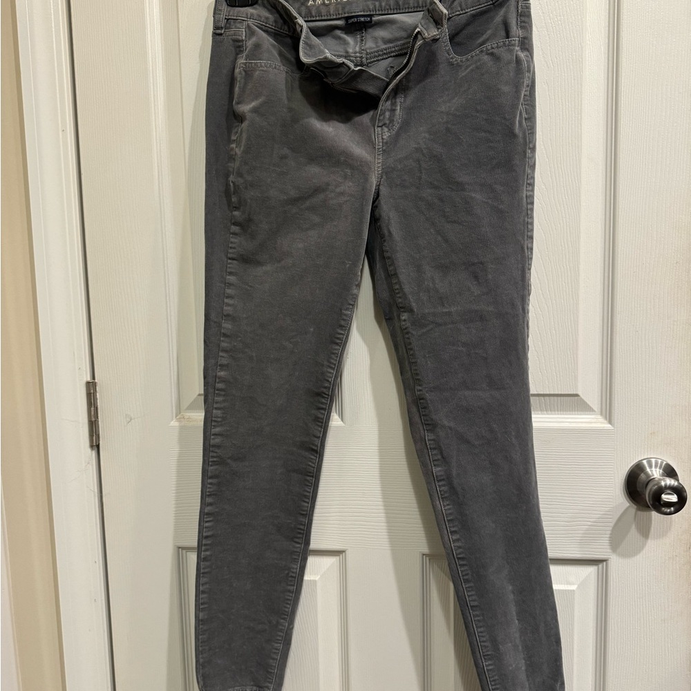 American Eagle Corduroy Hi Rise Jeggings Size 8